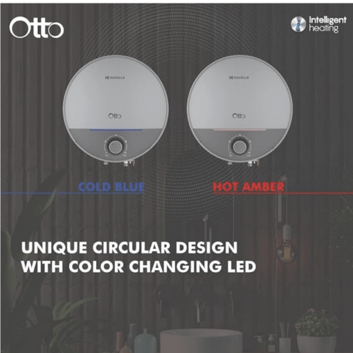 Havells Otto 5 Star 25 Litre Storage Water Heater (Silvery Grey), Wall Mounting - Image 2